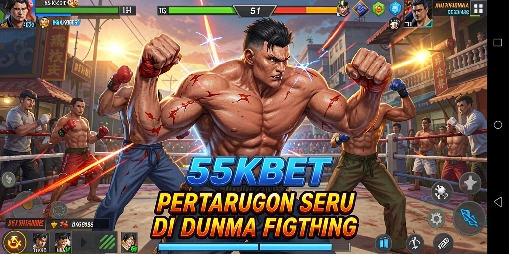 Gameplay Fighting yang mendebarkan dalam 55KBET.
