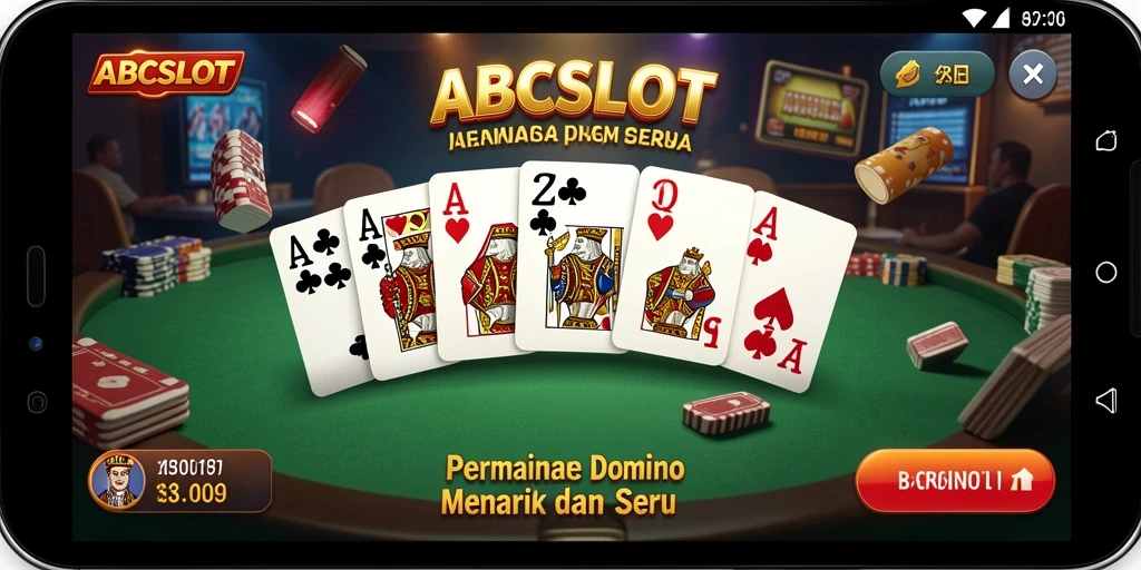 Tangkapan layar gameplay ABCSLOT yang menampilkan aksi seru permainan Domino.