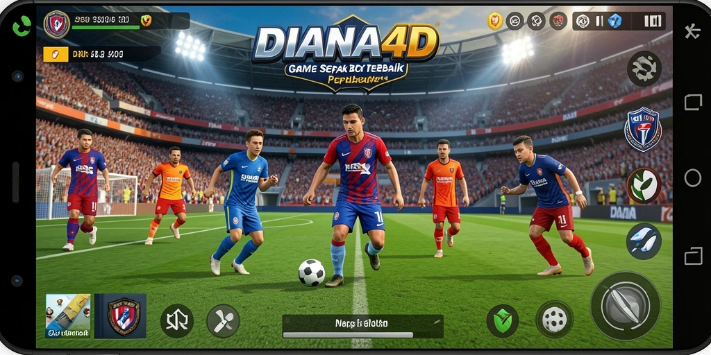 Tampilan permainan sepak bola yang mendebarkan di DIANA4D.