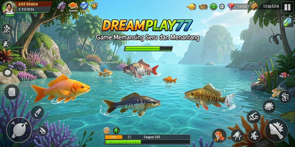 Gameplay memancing yang menarik dan menantang di DREAMPLAY77.