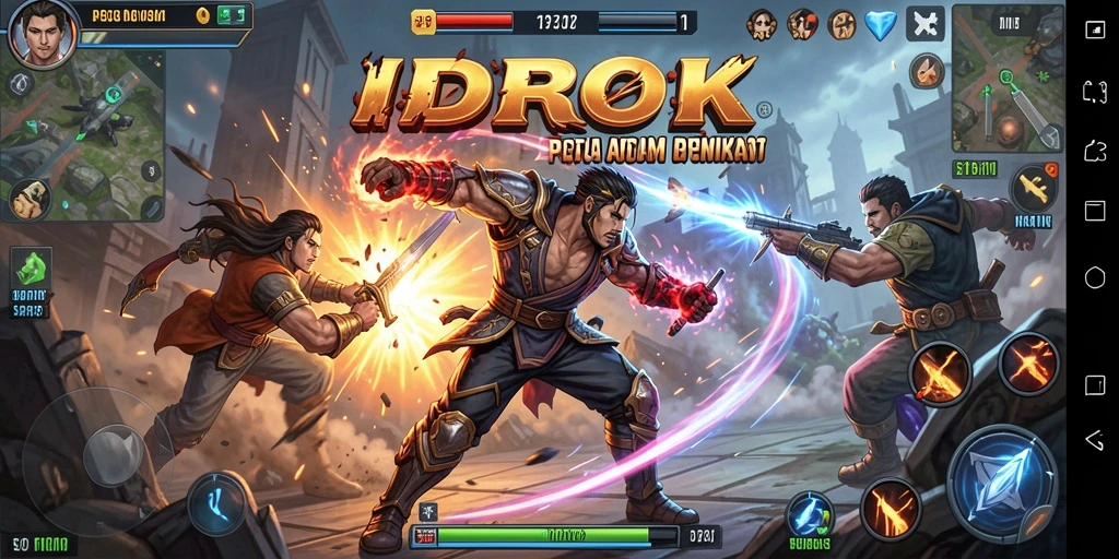 Tampilan gameplay seru dan penuh aksi di IDROK.
