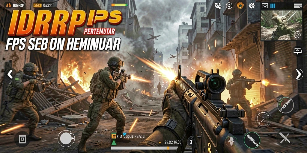 Screenshot gameplay IDRRP menampilkan aksi pertempuran yang mendebarkan.
