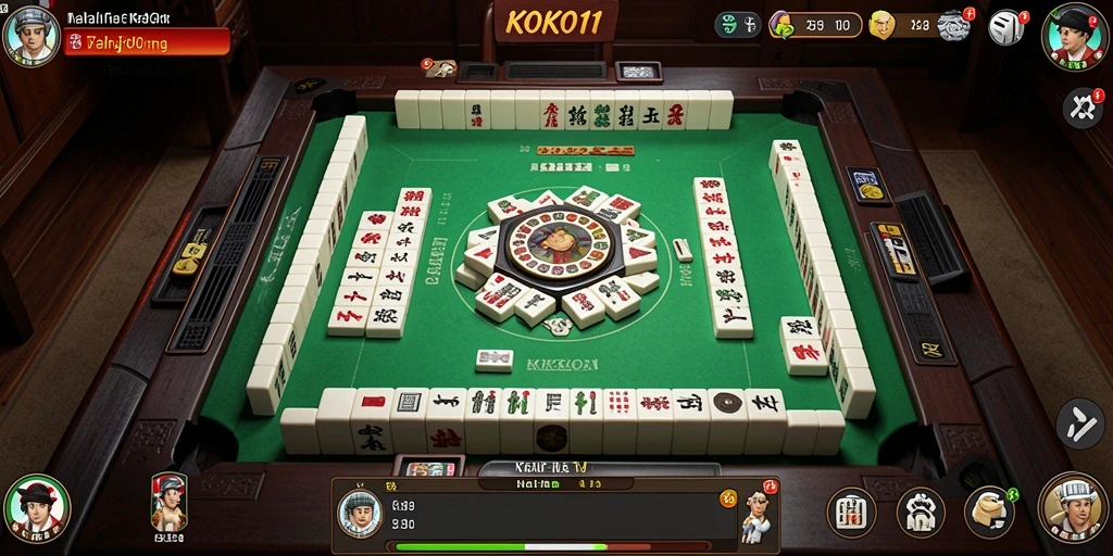 Screenshot gameplay KOKO11 yang menampilkan keseruan bermain Mahjong.