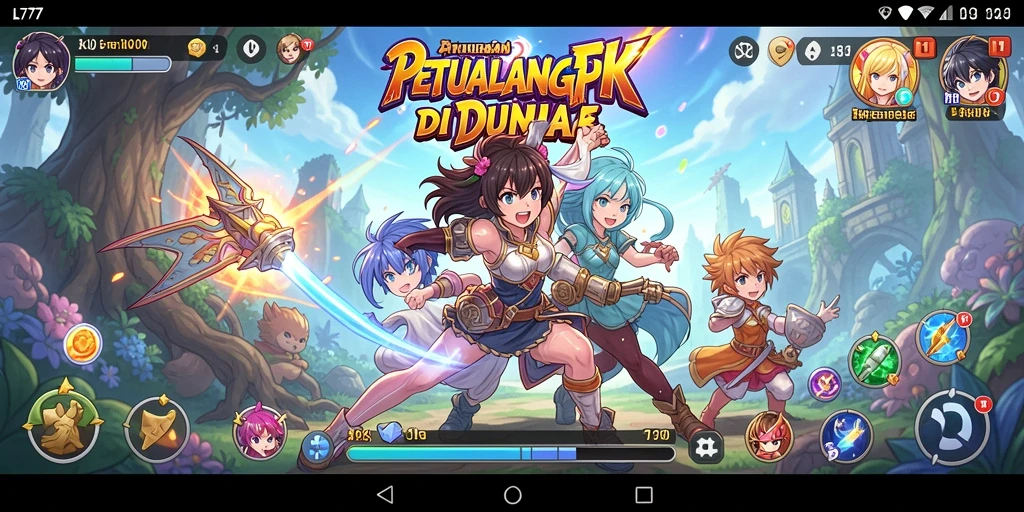 Gameplay L777 yang penuh warna dan seru di dunia Anime.