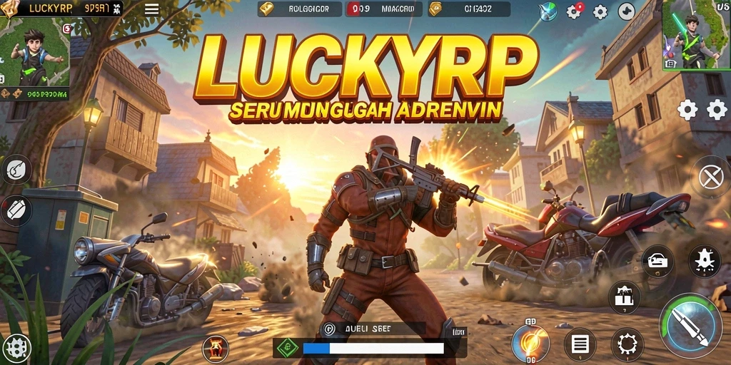 Tampilan gameplay <strong>LUCKYRP</strong> dengan petualangan yang mendebarkan.