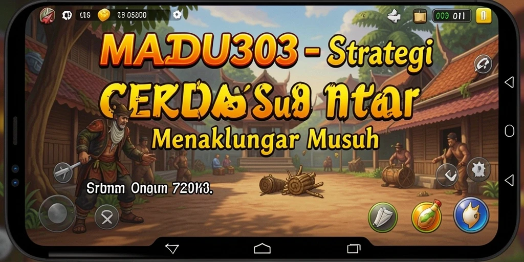 Screenshot gameplay MADU303 menampilkan aksi strategi yang intens.