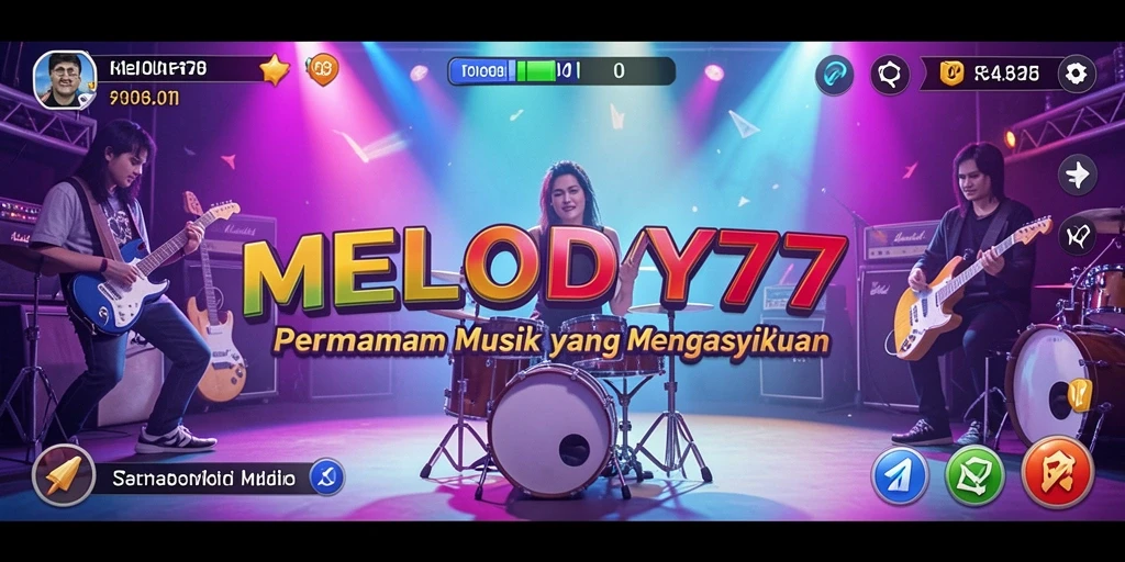 Tampilan gameplay MELODY77 yang menarik dan interaktif.