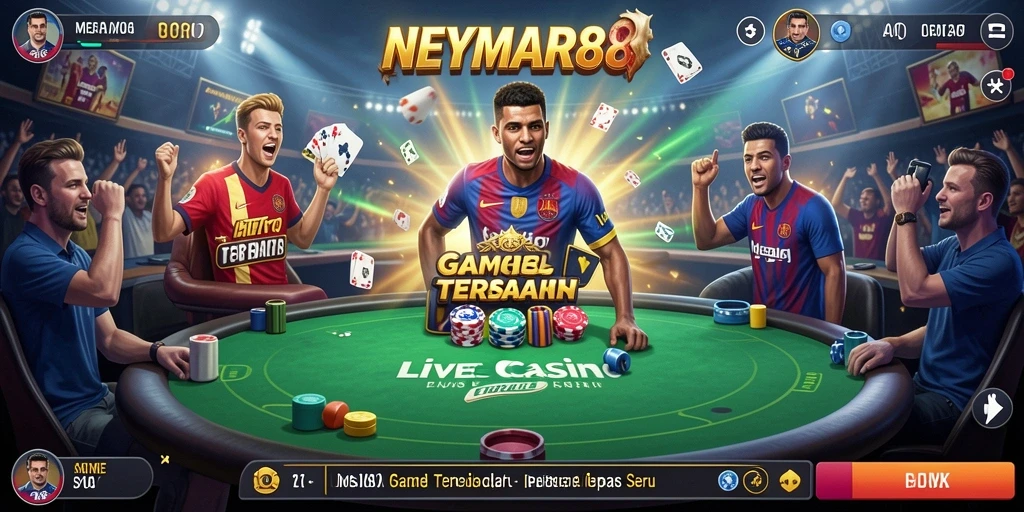 Gameplay Live Casino yang mendebarkan dan interaktif di NEYMAR88.