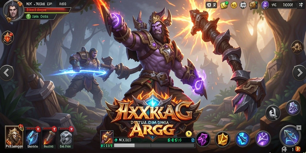 Tampilan gameplay yang menakjubkan di dunia ARPG yang mendebarkan.