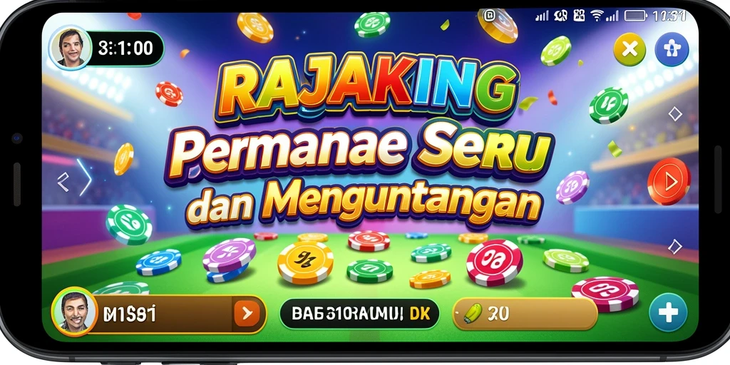 Tampilan gameplay menarik dari RAJAKING yang penuh dengan keseruan Bingo.