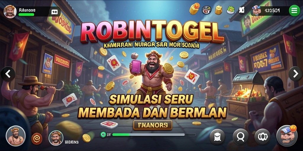 Tampilan gameplay ROBINTOGEL yang menarik dan interaktif.
