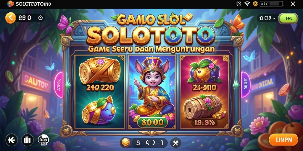 Tampilan menarik dari gameplay Slot di SOLOTOTO.