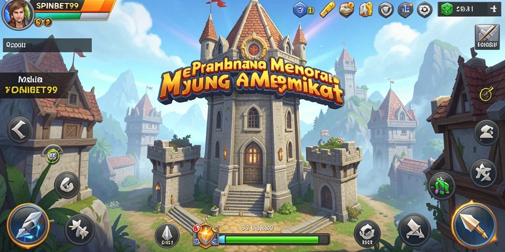 Tangkapan layar SPINBET99 menunjukkan aksi menara yang strategis dan menantang.
