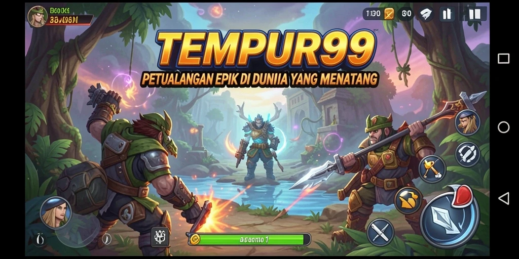 Tampilan gameplay TEMPUR99 yang menarik dan penuh petualangan.