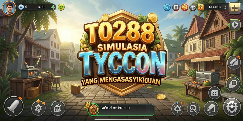 Screenshot utama TO288 menampilkan gameplay Tycoon yang menarik.