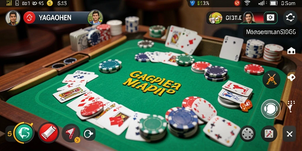 Screenshot gameplay YAGAOHEN menampilkan keseruan bermain Gaple.